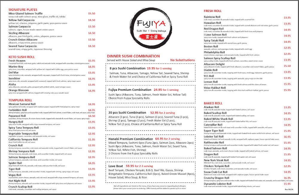 Fuji Ya Menu image 1