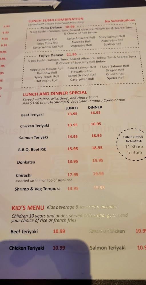 Fuji Ya Menu image 4